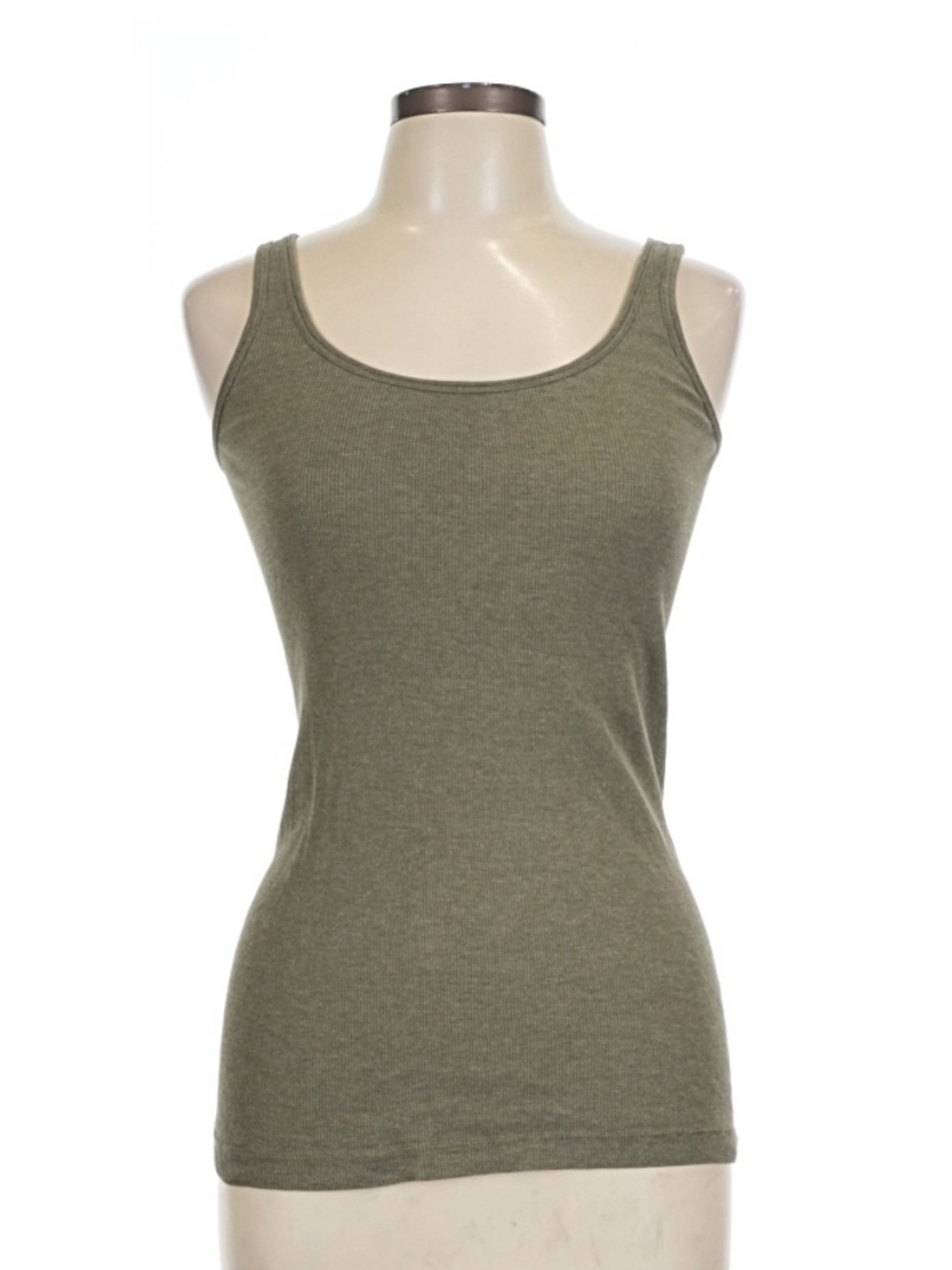 Vince Olive Green Scoop Neck Tank